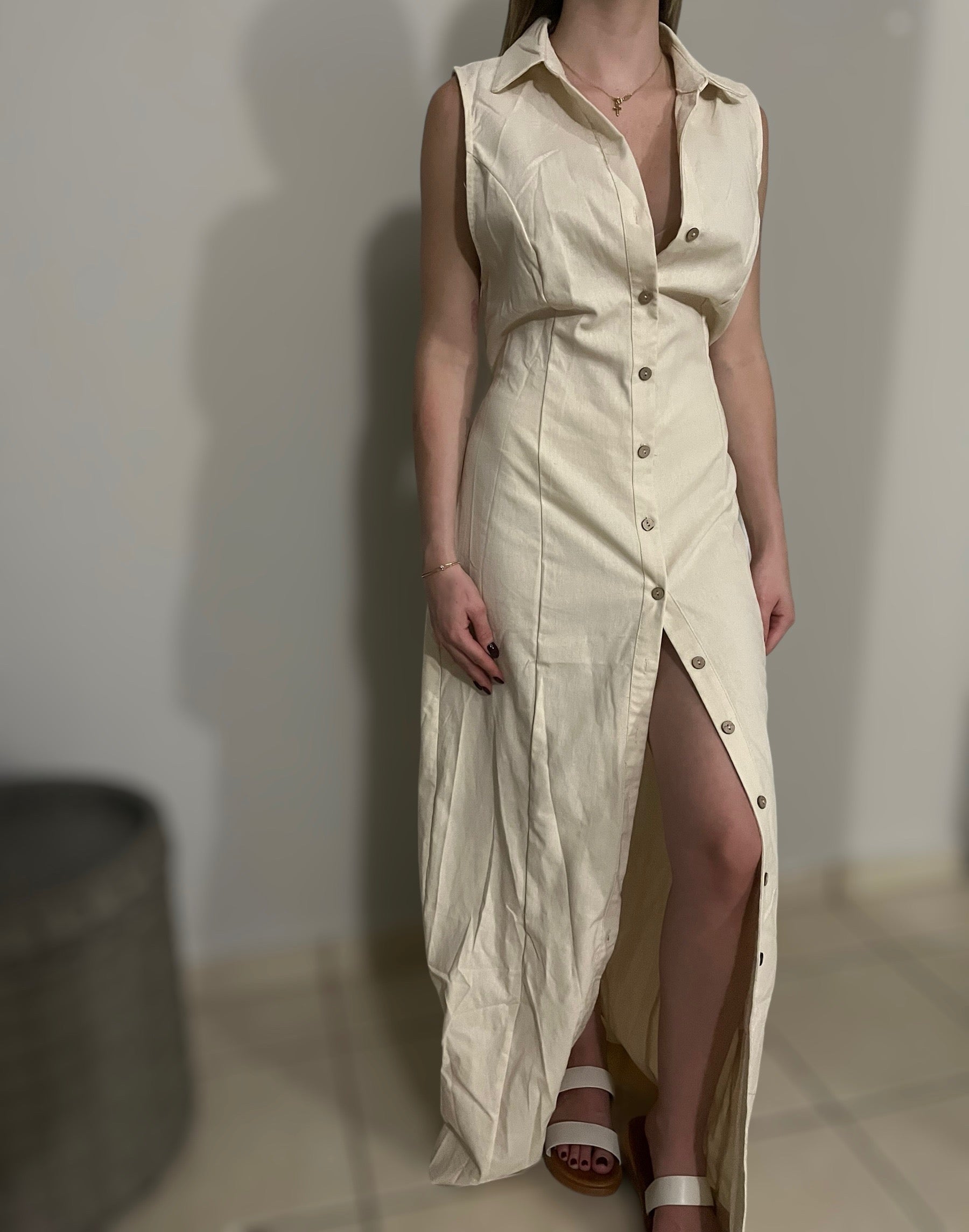 BUTTON UP DRESS